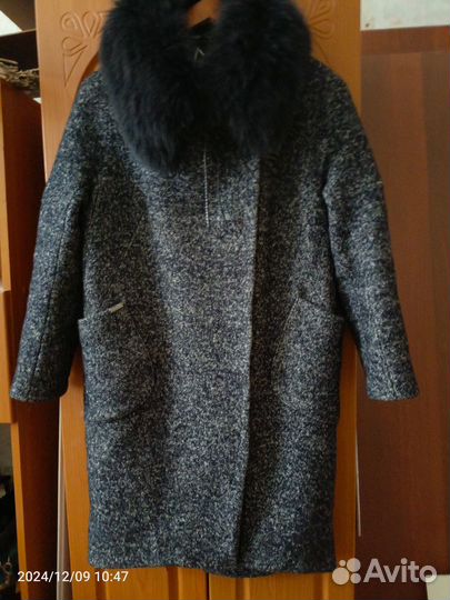 Пальто женское демисезонное 46 48 бу