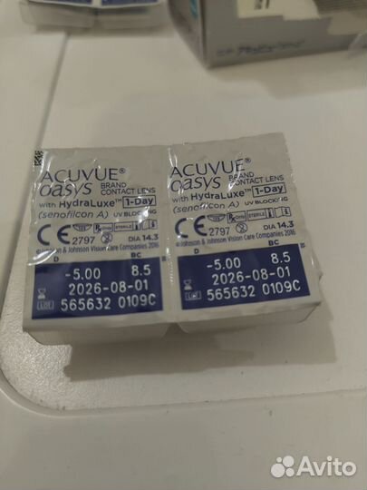 Контактные линзы acuvue oasys 1-Day, -5.00 6 штук