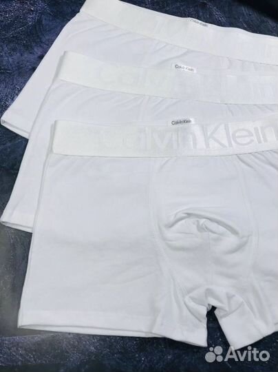 Трусы мужские боксеры calvin klein белые арт.966