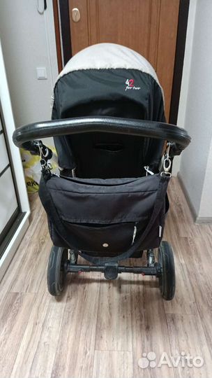 Коляска бебето 42 2 в 1 для двойни или погодок
