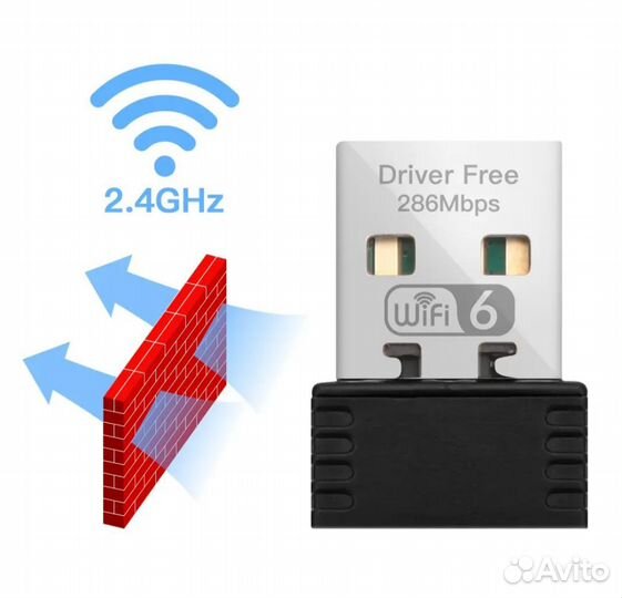 USB WiFi адаптер одночастотный 2.4
