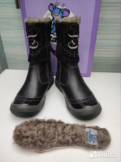 Сапоги зимние нат.кожа,нат.мех, р.28,29,31,32