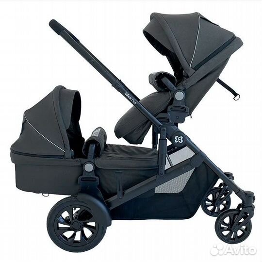 Коляска трансформер для двойни Farfello Silva Duo