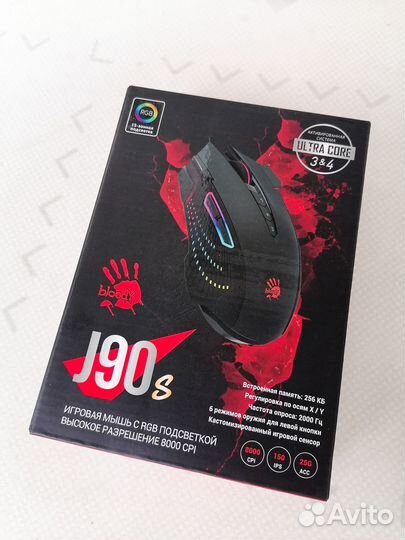 A4Tech Bloody J90s Новая игровая мышь 8000 dpi
