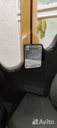 Электрогитара fender squier Mustang black bullet