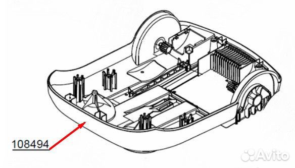 Основание 108494 корпуса пылесоса Thomas Puma - SM