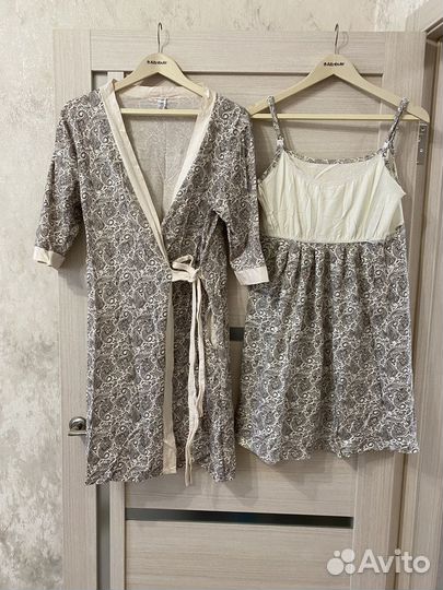 Халат и ночная сорочка для роддома