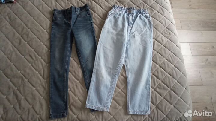 Джинсы, шорты, футболки 128 next
