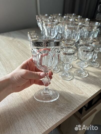 Бокалы фужеры рюмки богемия