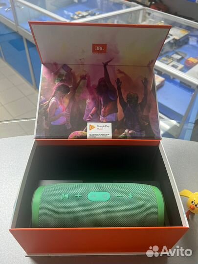 Портативная колонка JBL Charge 3, Бирюзовый