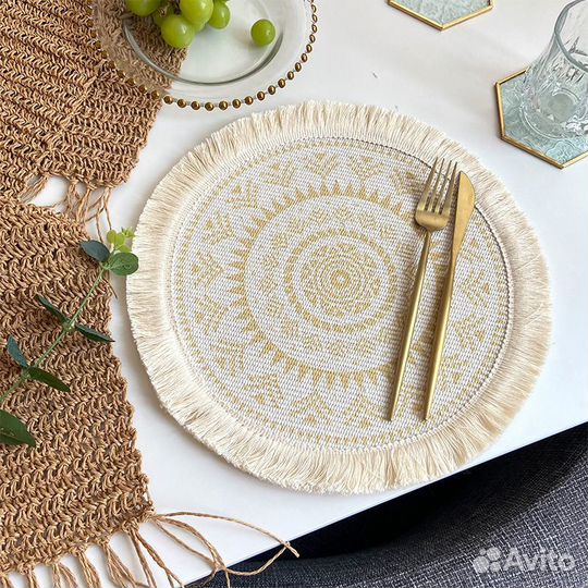 Салфетки сервировочные хлопок 2шт