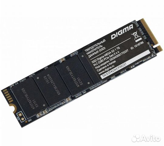 Жесткий диск SSD M.2 Digma Mega S3 1Tb (dgsm3001TS