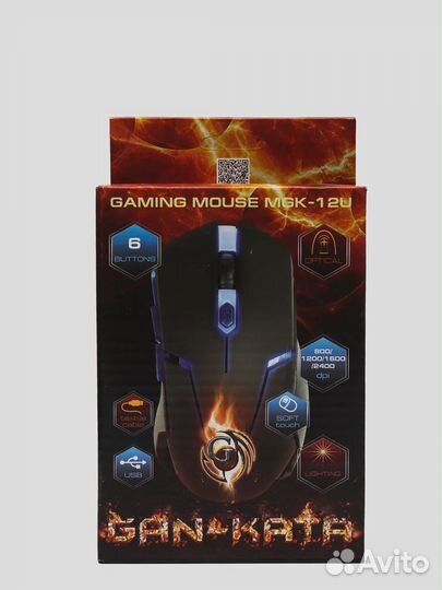 Игровая мышь проводная Dialog MGK-12U (2400 dpi)