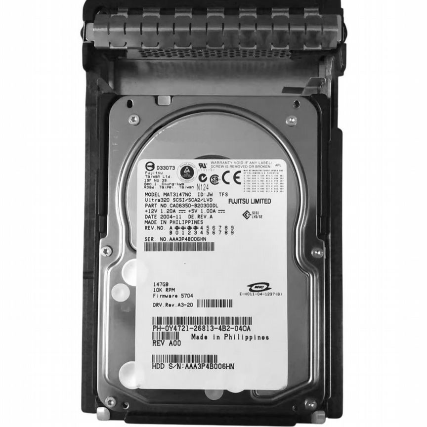 [Y4721] Жесткий Диск Dell 146gb U320scsi 3.5" Hdd Y4721