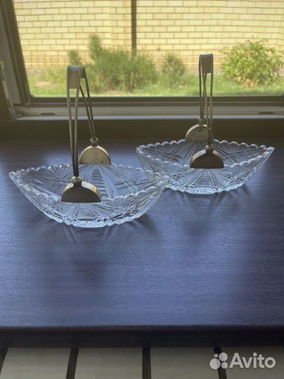 Салатник хрусталь серебро 875