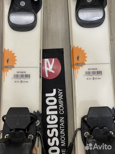 Лыжи горные rossignol 125 см комплект