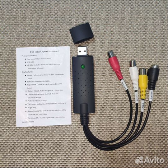 Переходник, видеоконвертор для vhs кассет