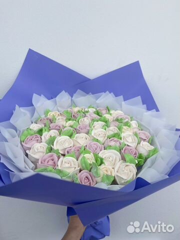 Цветы из зефира, шоколада