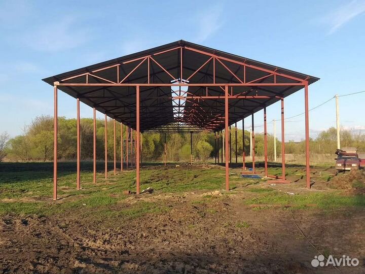 Металлический ангар 10*40*5