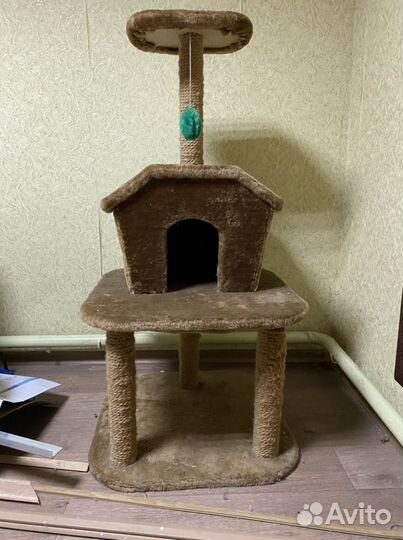 Домик для кошки с когтеточкой