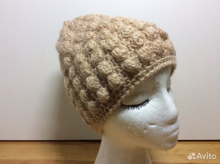 Очень красивая шапочка с люрексом, 54-57, арт 227