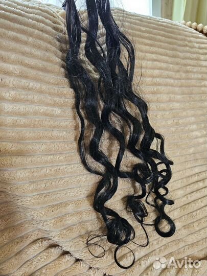 Накладные волосы на заколках