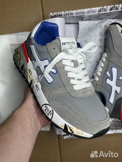 Кроссовки Premiata Mick (сине-серые)