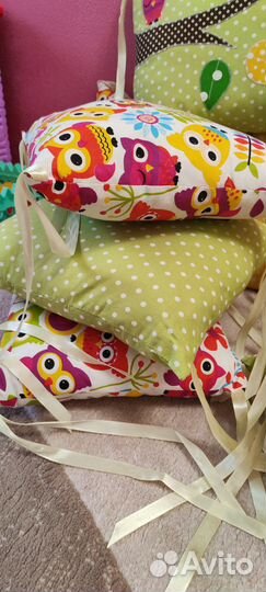 Бортики-подушки в детскую кроватку