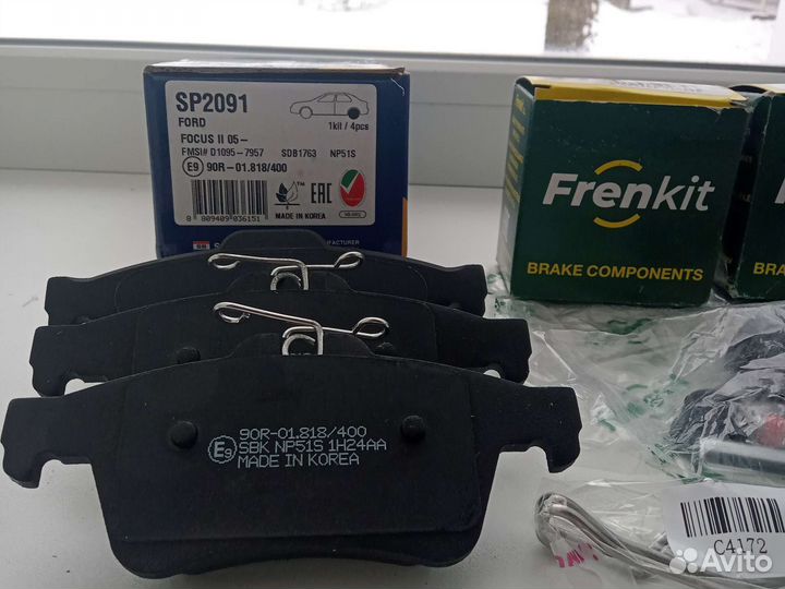 Тормозные колодки на ford focus 2