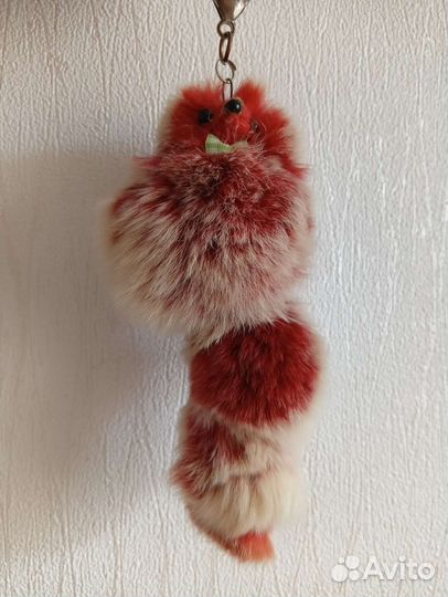 Брелок белка меховой