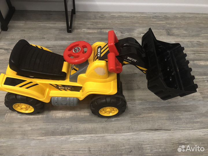 Машинка-каталка Экскаватор-погрузчик junfa toys