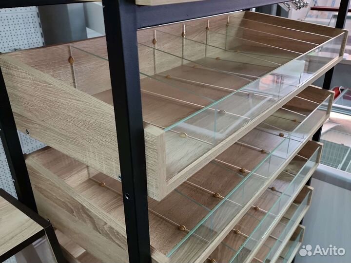 Стеллаж кондитерский Лофт 2000мм с ячейками