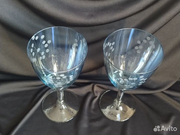 Фужеры, рюмки, цветное стекло, СССР (№2)