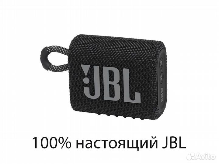 Акустика JBL GO 3 Black, оригинал, новая (GO3)