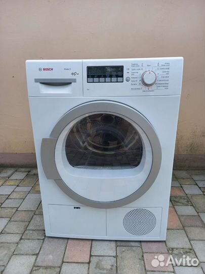 Bosch сушка 8кг гарантия год