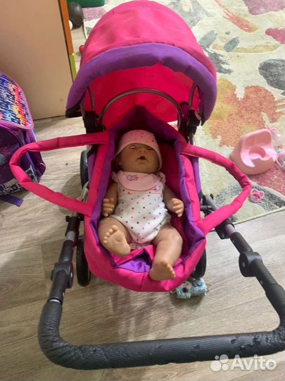 Кукла baby born и детская коляска для кукол