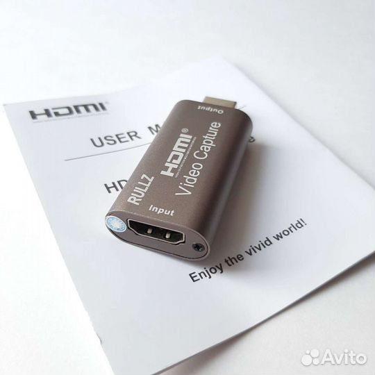 Карта видеозахвата Rullz 4K USB3.0 1080p (новая)