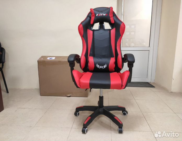 Игровое геймерское кресло компьютерное с массажем