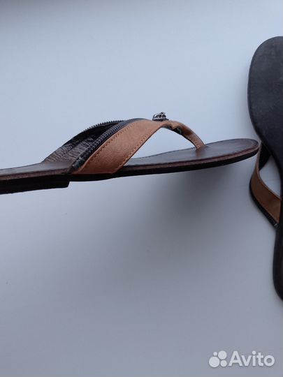 Босоножки шлепки женские кожа