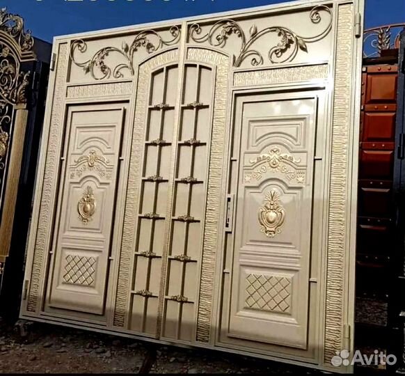 Ворота из толстостенного металла 05
