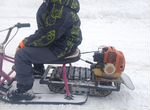 Детский снегокат с мотором