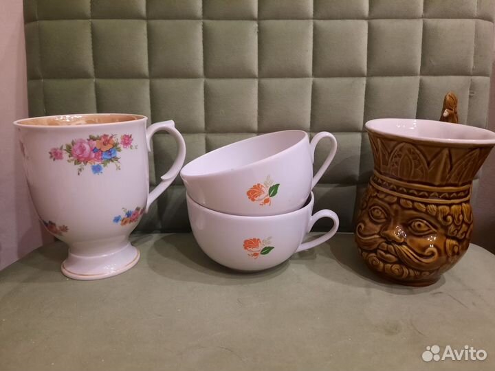 Кружки чашки СССР фарфор керамика Вербилки Дулево