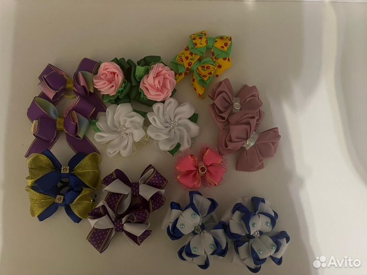 Бантики для волос ручной работы
