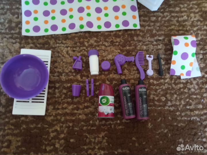 Мебель для кукол(ванная)