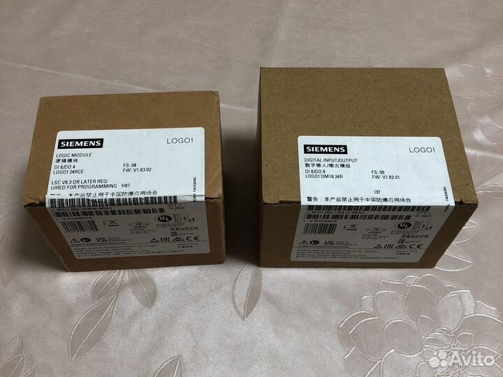 Контроллер Siemens logo 24 и блок расширения DM16