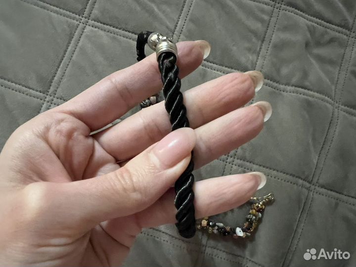 Колье из цветного камня, украшение на шею