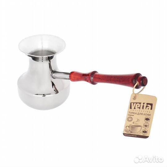 Турка для кофе 390мл цельная, медная