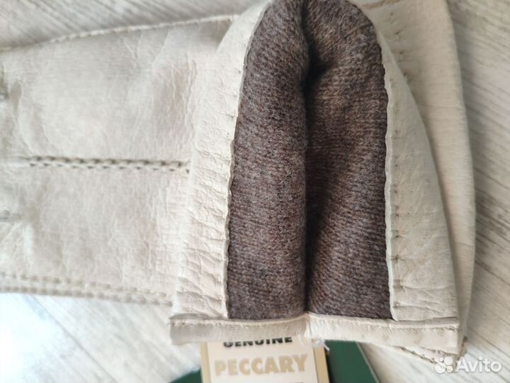 Перчатки из натуральной кожи Пекари