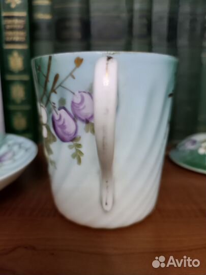 Чашка с блюдцем фарфор Кузнецов