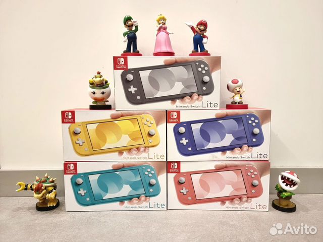Новая прошитая Nintendo Switch lite+любые игры объявление продам